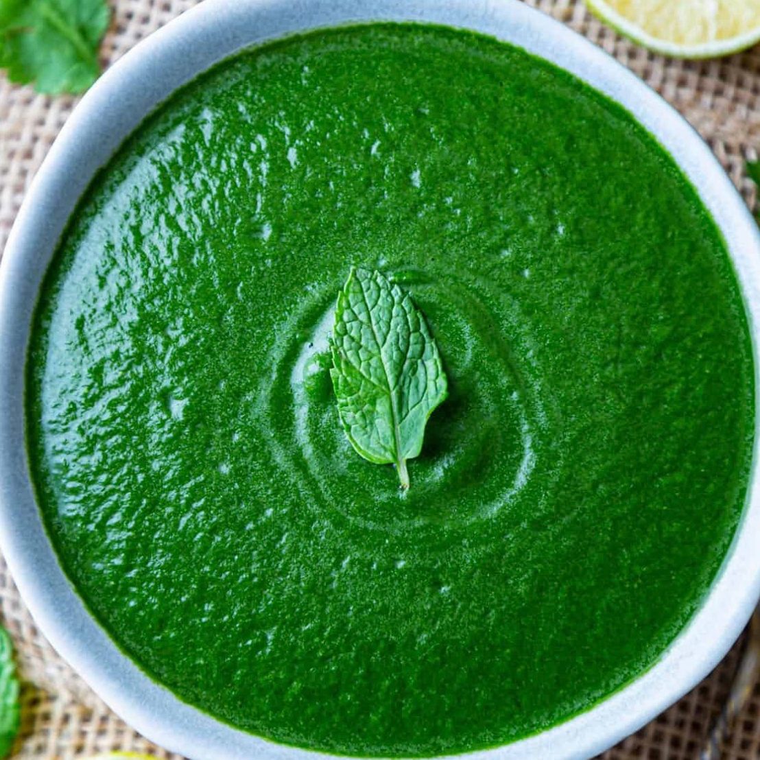 Extra Mint Chutney.